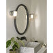 Aquina 1 Light 7.17 inch Polished Chrome Bathroom Wall Light