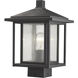 Aspen 1 Light 13.27 inch Black Outdoor Post Mount Fixture