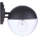 Evie 1 Light 7 inch Midnight Outdoor Wall Mount, Small