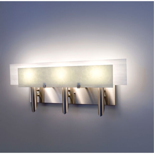 Dessy Three 3 Light 27 inch Stainless Steel ADA Wall Sconce Wall Light in Snow