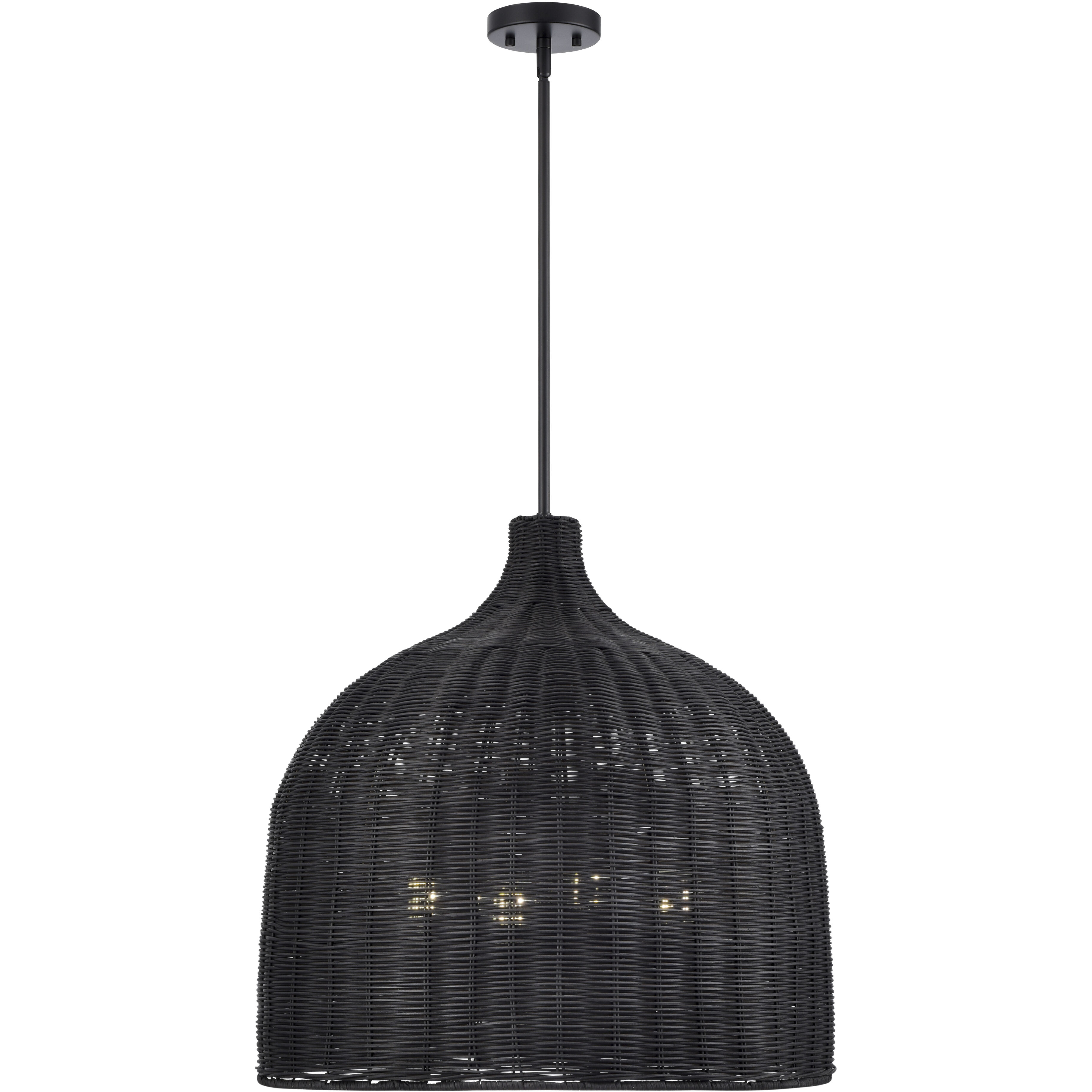 Elise 4 Light 24.25 inch Matte Black Pendant Ceiling Light