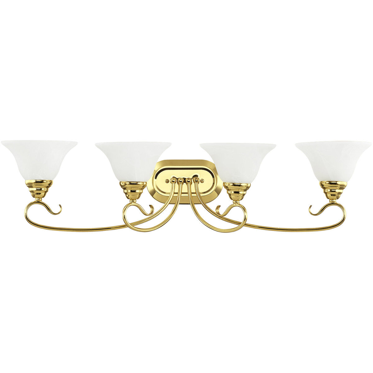Coronado 4 Light 36 inch Polished Brass Bath Vanity Wall Light
