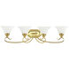 Coronado 4 Light 36 inch Polished Brass Bath Vanity Wall Light