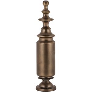 Footed Brass Finial Gold Ornamental Accessory, Short