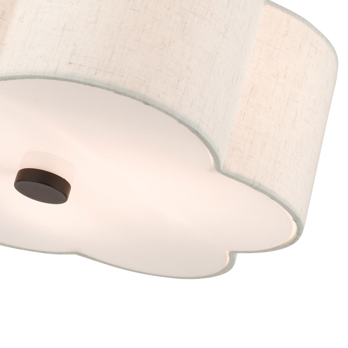 Solstice 3 Light 15 inch English Bronze Semi Flush Ceiling Light