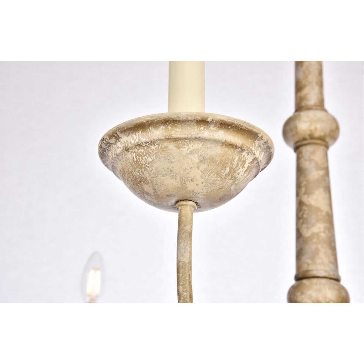 Merritt 6 Light 35 inch Weathered Dove Chandelier Ceiling Light