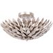 Broche 4 Light 16 inch Antique Silver Semi Flush Ceiling Light