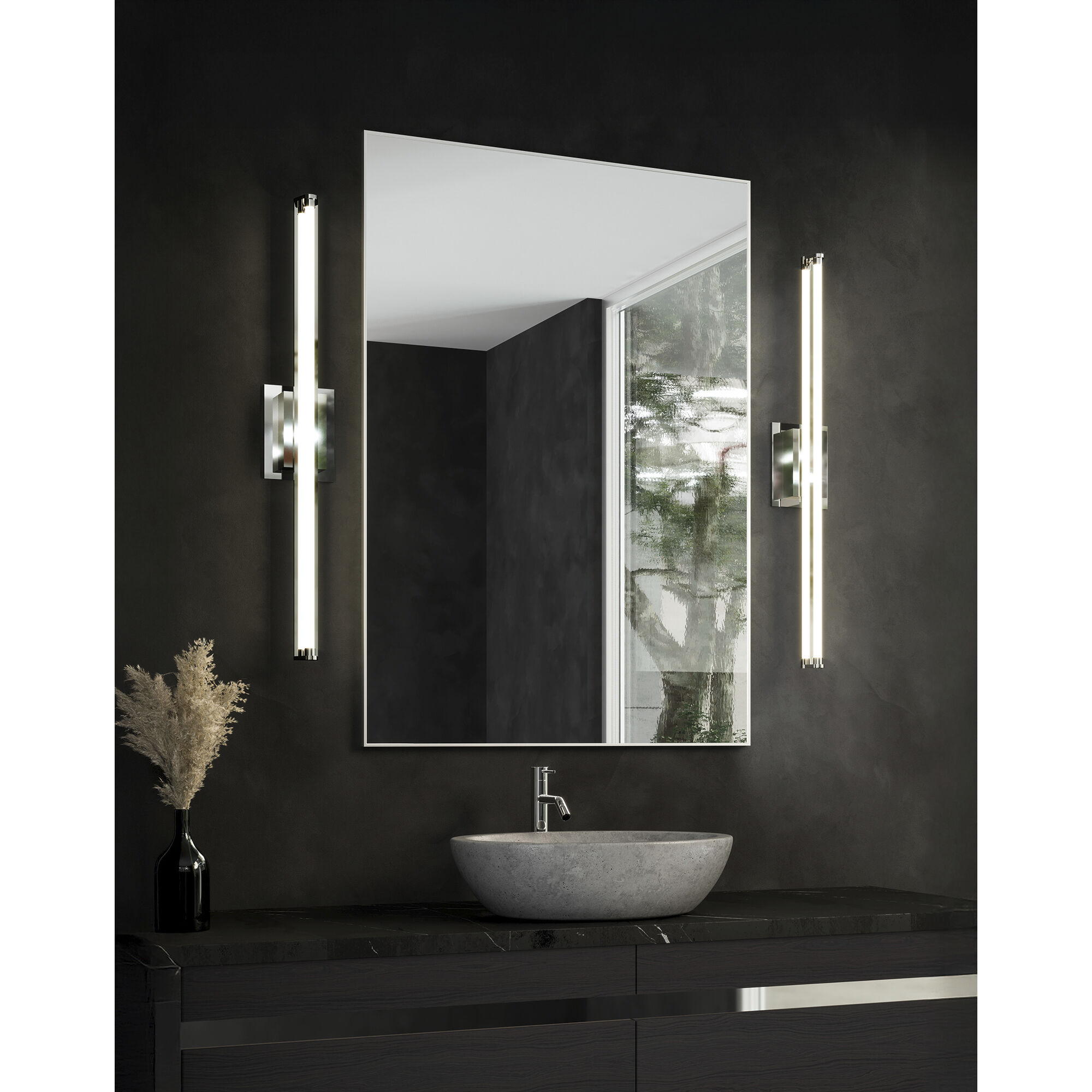 Plymouth Vanity Light Wall Light in Chrome