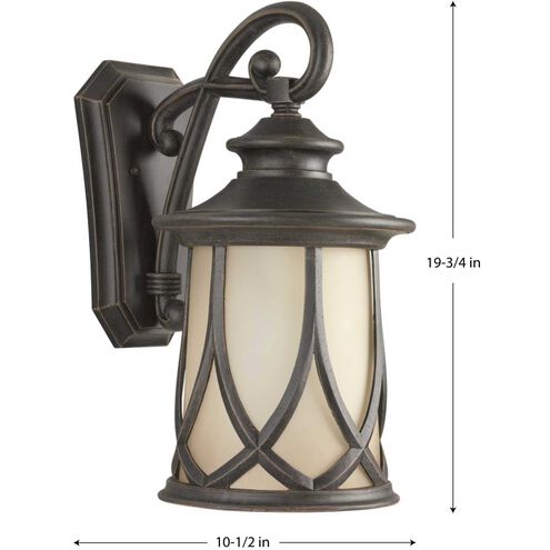 Resort 1 Light 20 inch Aged Copper Outdoor Wall Lantern, Large