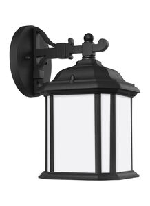 Kent 1 Light 11.5 inch Black Outdoor Wall Lantern, Small