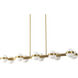 Selene 48 inch Brushed Gold Linear Pendant Ceiling Light