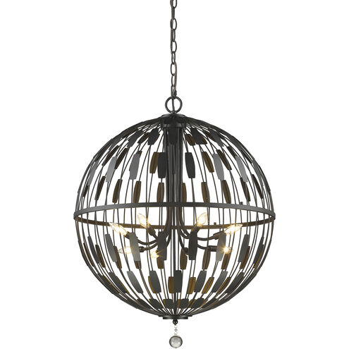 Almet 8 Light 30.25 inch Bronze Pendant Ceiling Light