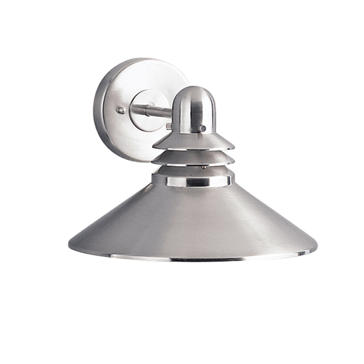 Grenoble 1 Light 8 inch Brushed Nickel Outdoor Wall X Large