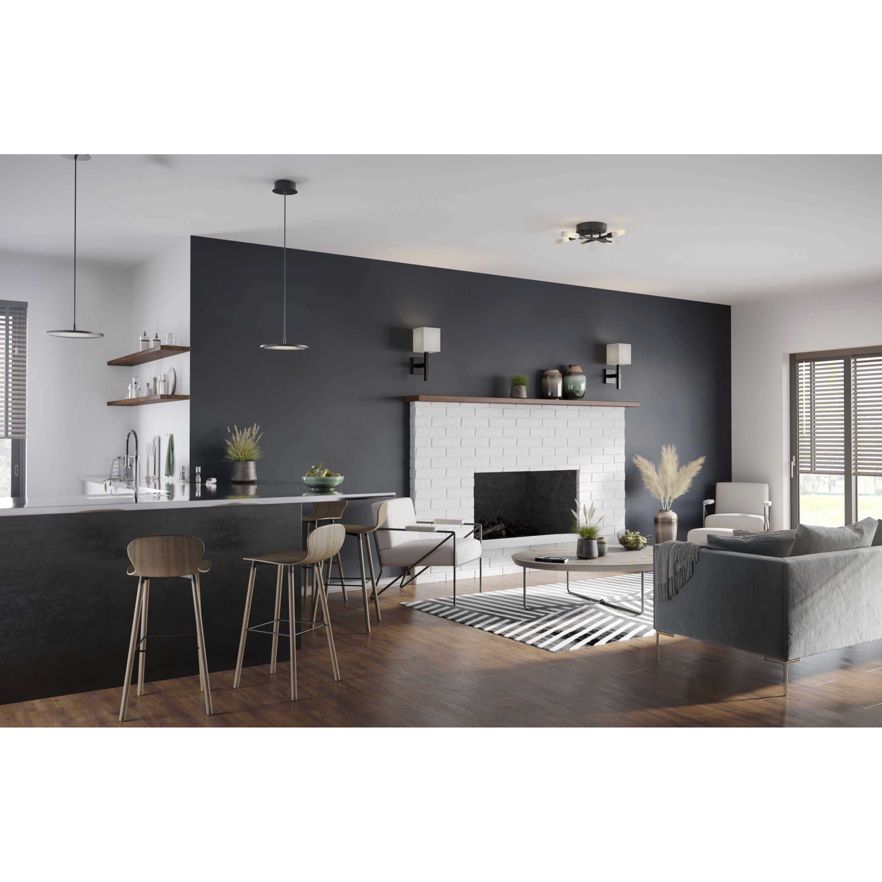 Metro 1 Light 7 inch Matte Black Wall Sconce Wall Light, Design Series