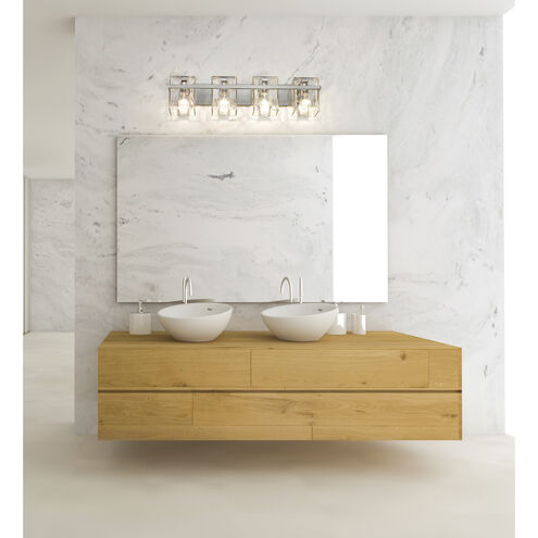 Bennington 4 Light 29.25 inch Brushed Nickel Vanity Wall Light
