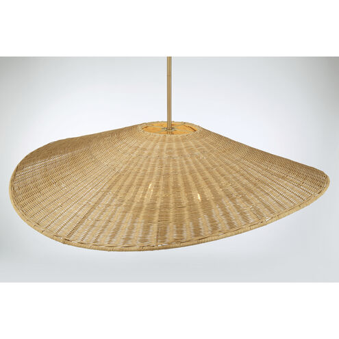 Nestor 3 Light 36 inch Legacy Brass Pendant Ceiling Light