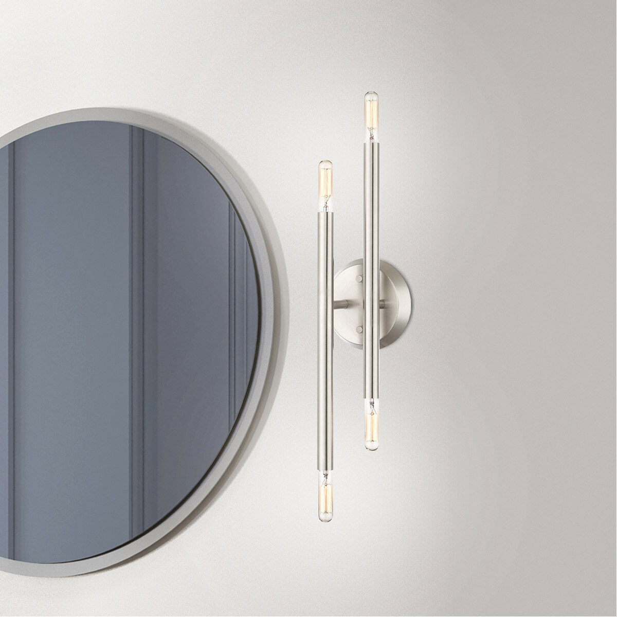 Soho 4 Light 5 inch Brushed Nickel ADA Sconce Wall Light