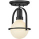 Somerset 1 Light 6.25 inch Black Semi-flush Mount Ceiling Light