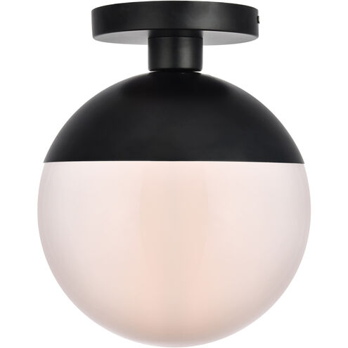 Oyster Bay 1 Light 10 inch Black Flush Mount Ceiling Light