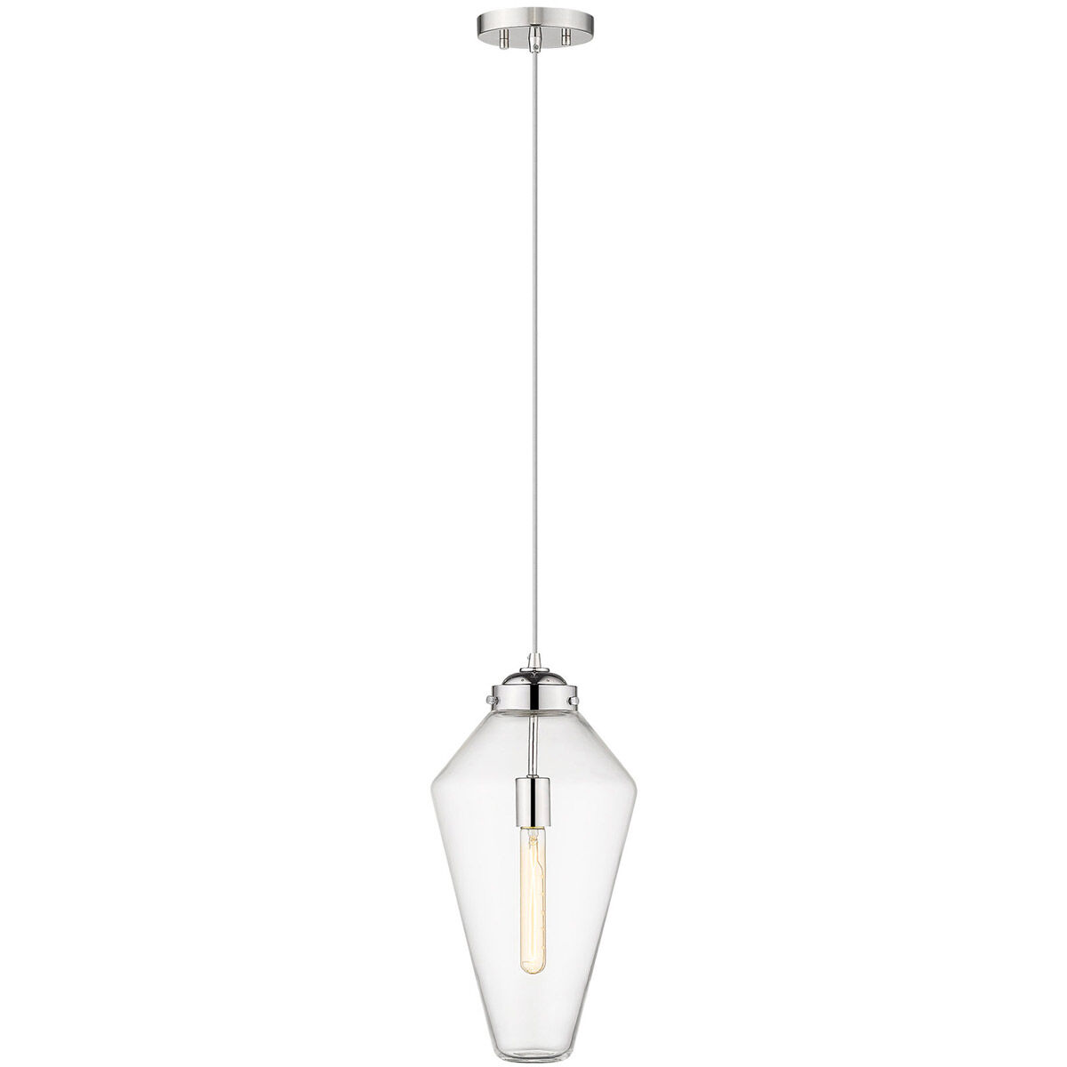 Ballina 1 Light 9 inch Polished Nickel Mini-Pendant Ceiling Light