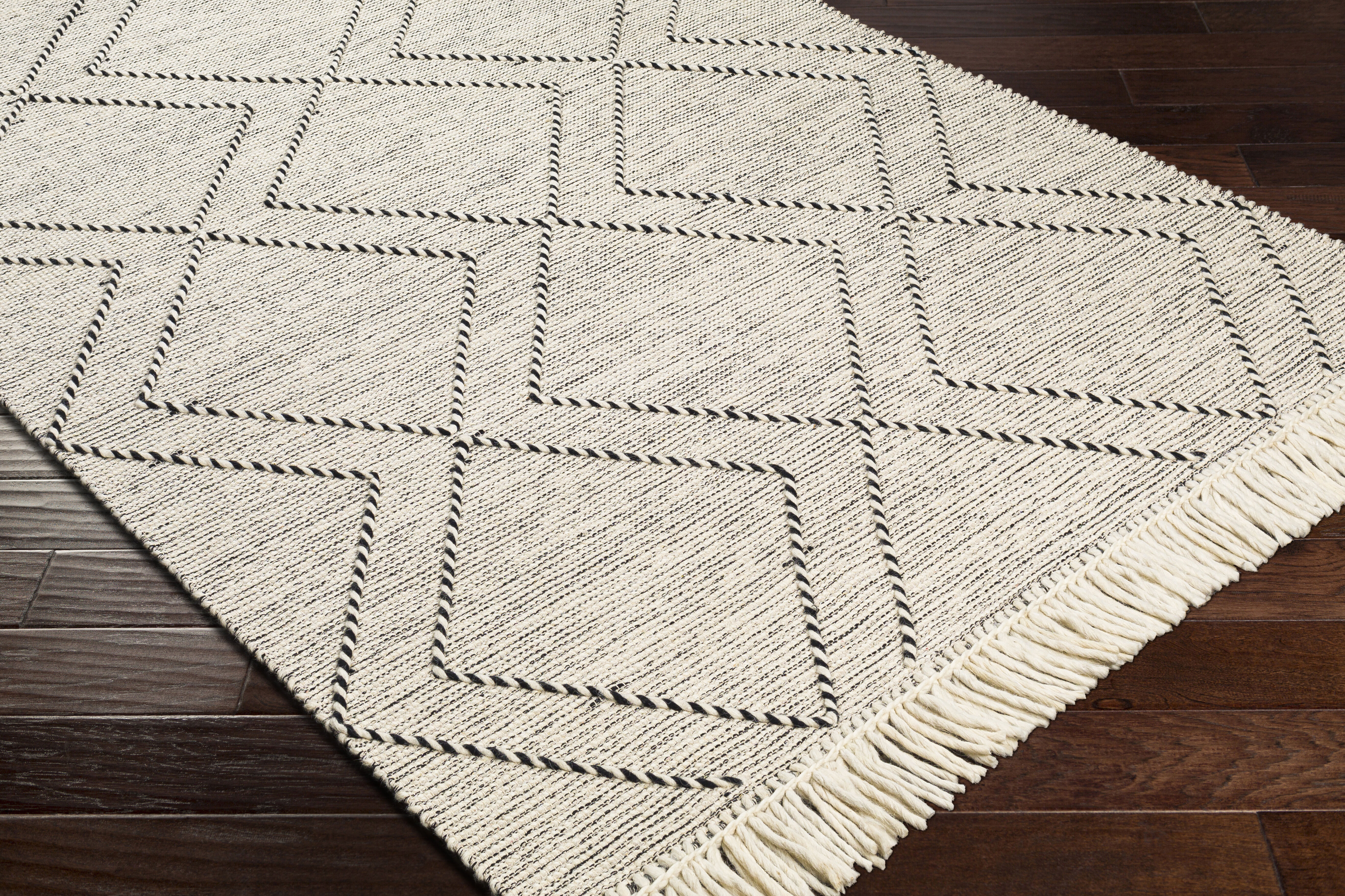 Uttar 144 X 106 inch Light Grey Rug in 9 X 12, Rectangle