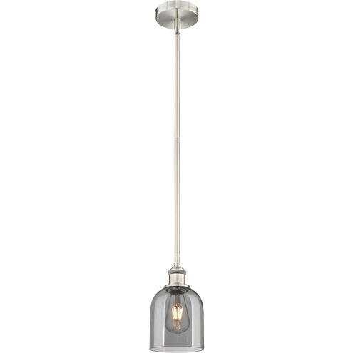 Edison Bella 1 Light 5.5 inch Brushed Satin Nickel Stem Hung Mini Pendant Ceiling Light