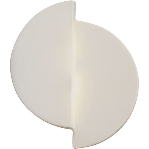 Ambiance LED 9 inch Matte White ADA Wall Sconce Wall Light, Offset