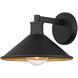 Vectra 1 Light 7 inch Powder Coated Black Outdoor Wall Sconce