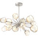 Gem LED 48.3 inch Beige Silver Linear Pendant Ceiling Light in Metallic Beige Silver, Amber, 2700K LED, Oval Starburst