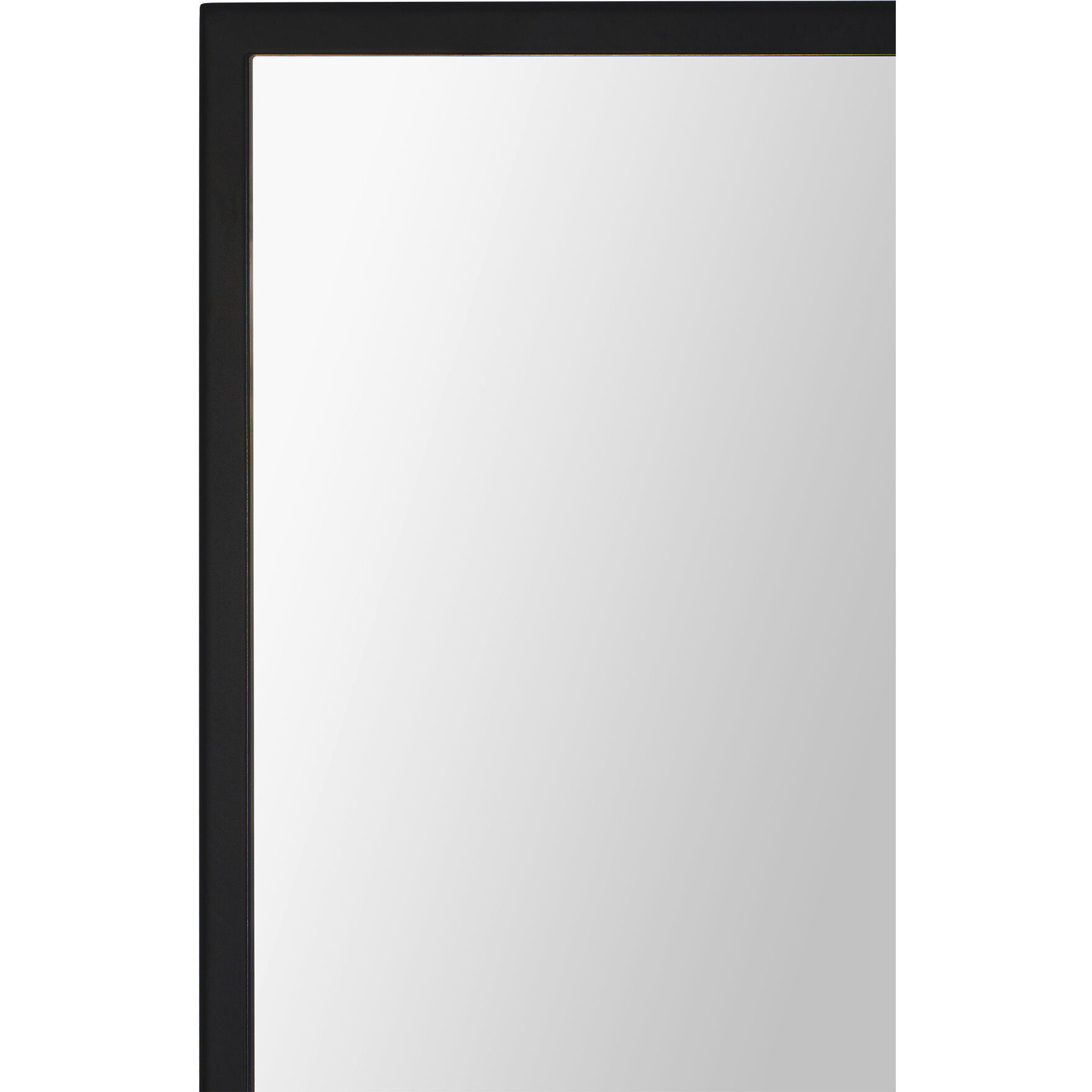 Amara 45 X 30 inch Clear and Matte Black Wall Mirror