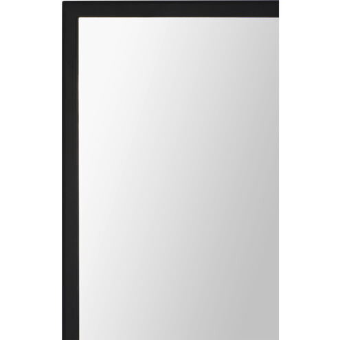 Amara 45 X 30 inch Clear and Matte Black Wall Mirror