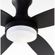 Banks 52 inch Black Ceiling Fan in Remote Control