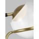 Avroko Crosby LED 26.4 inch Glossy Black/Natural Brass Pendant Ceiling Light, Integrated LED