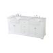 Franklin 72 X 22 X 35 inch White Bathroom Vanity Cabinet