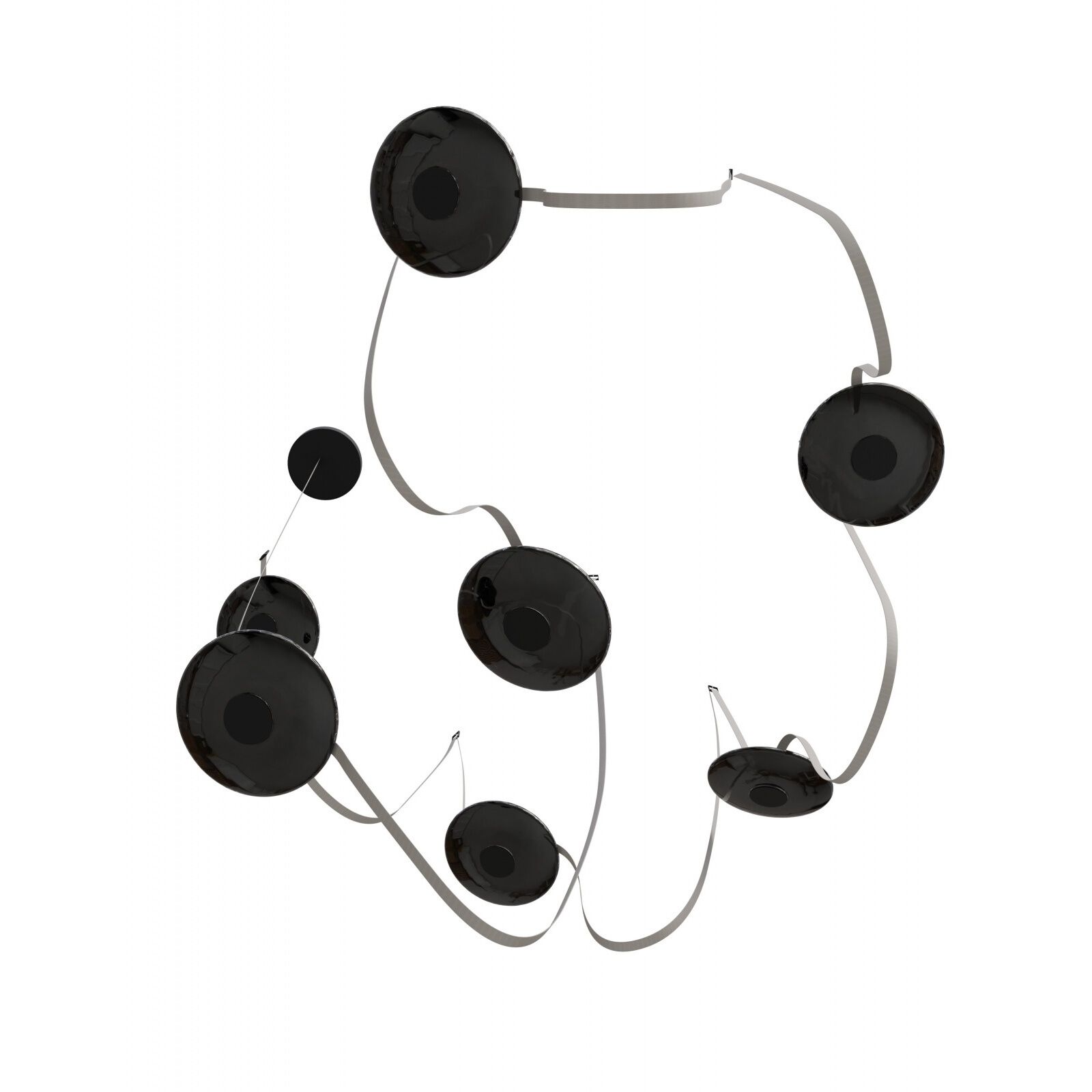 Fremont LED 8.5 inch Ivory and Black Belt Chandelier Ceiling Light