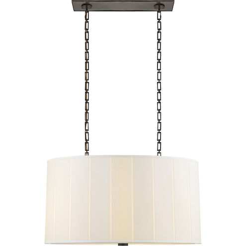 Barbara Barry Perfect Pleat 4 Light 36 inch Bronze Hanging Shade Ceiling Light