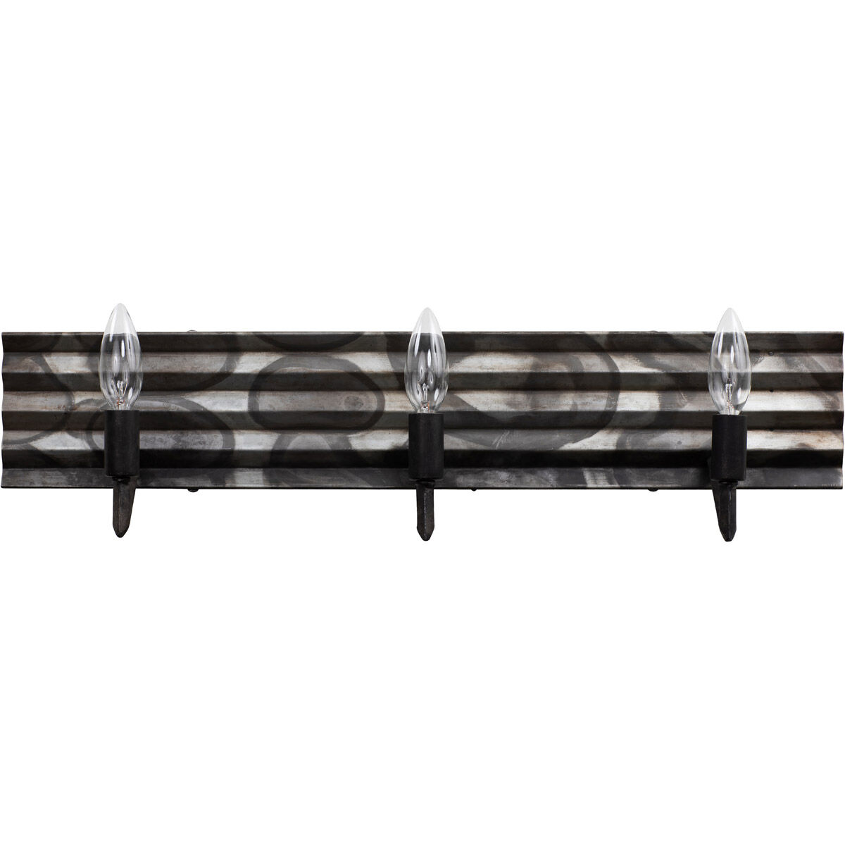 Flynne 3 Light 25 inch Ombre Galvanized Bath Vanity Light Wall Light