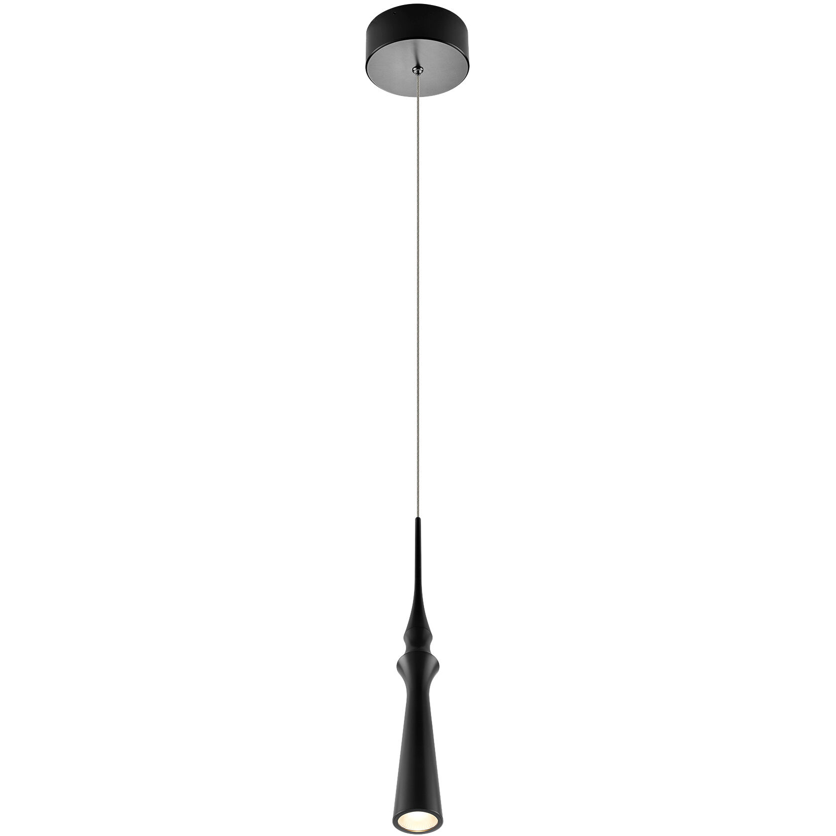 Polaris 5.25 inch Black Pendant Ceiling Light