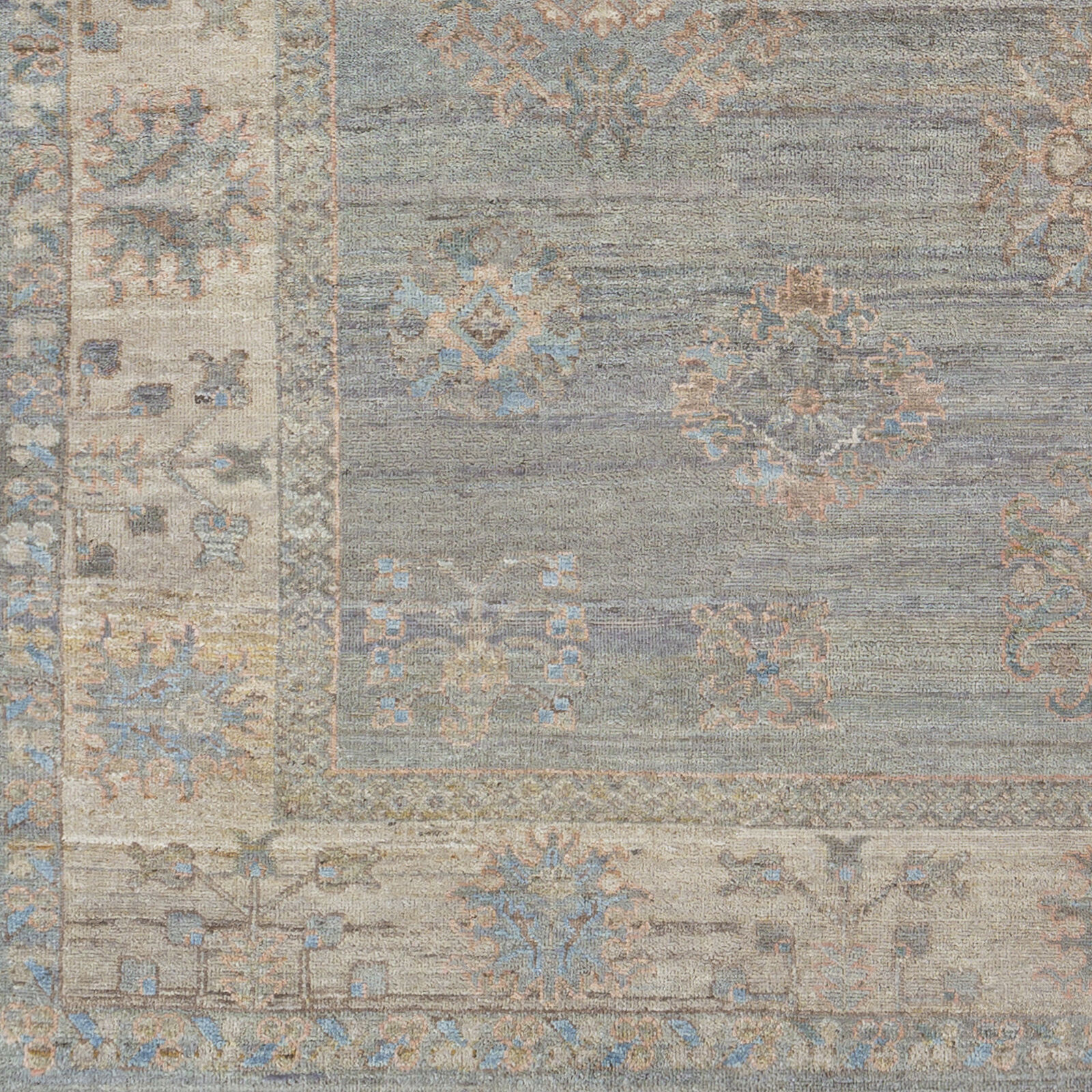 Khotan 120 X 96 inch Sage Rug, Rectangle