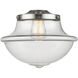 Franklin Restoration Oxford 1 Light 11.75 inch Brushed Satin Nickel Mini Pendant Ceiling Light in Incandescent, Clear