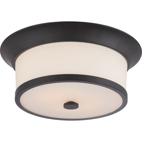 Mobili 2 Light 13 inch Aged Bronze Flush Mount Ceiling Light