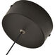 Capri 5 inch Black/Gold Pendant Ceiling Light