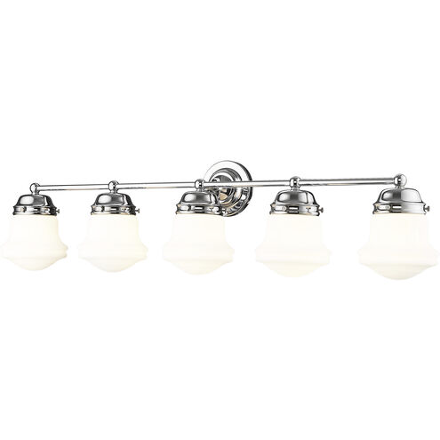 Vaughn 5 Light 40.75 inch Chrome Vanity Wall Light