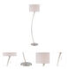 Lilith 61 inch 100.00 watt Satin Chrome Floor Lamp Portable Light