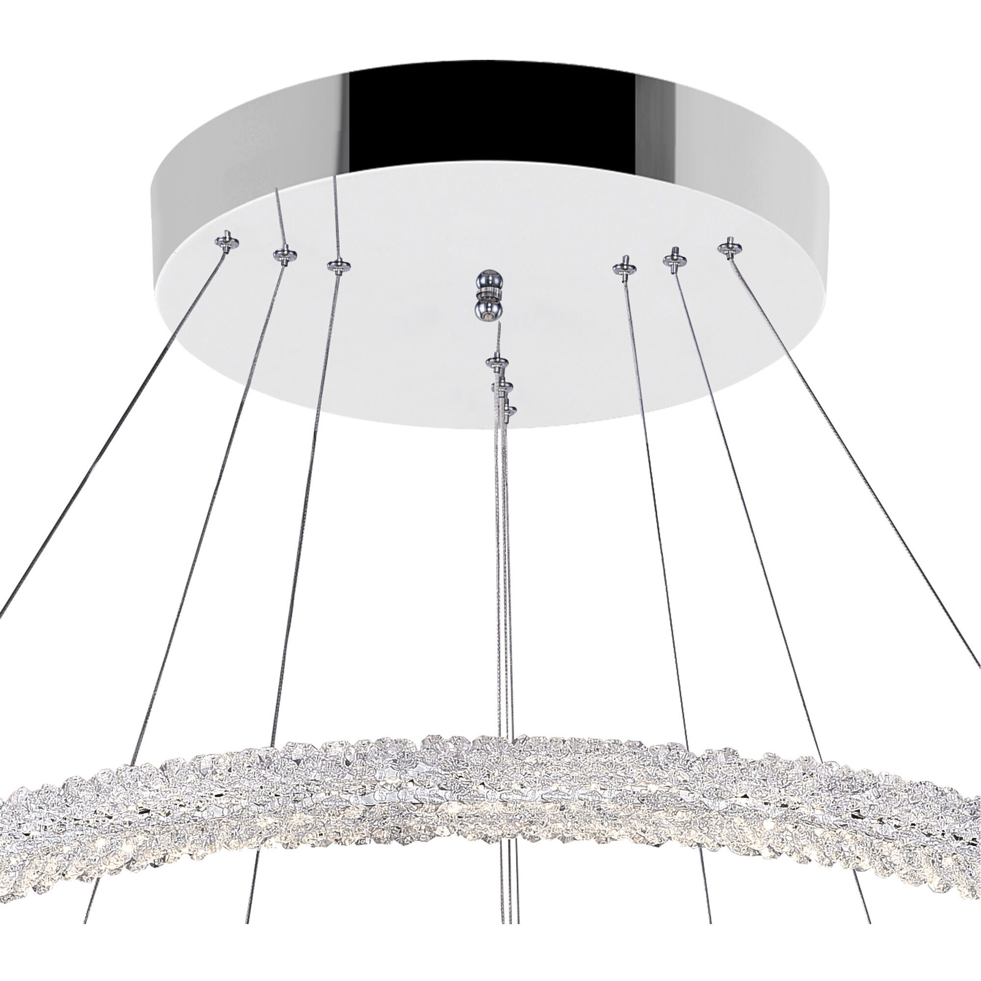 Arielle LED 32 inch Chrome Down Chandelier Ceiling Light