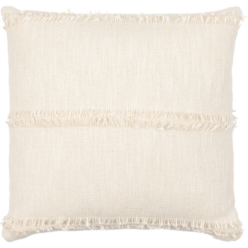 Kiefer 22 inch Cream Pillow Kit in 22 x 22, Square
