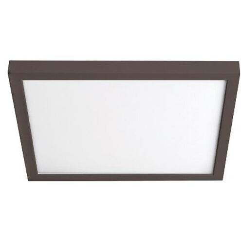 Square LED 11 inch Bronze Flush Mount Ceiling Light in 3000K