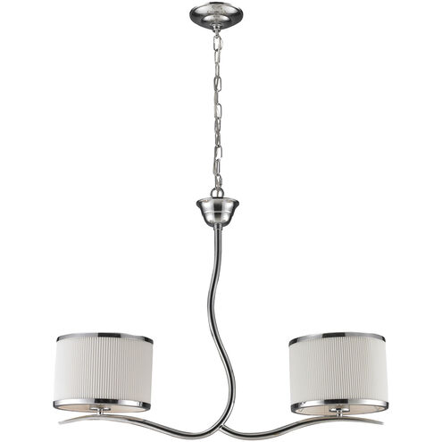 Annika 2 Light 27 inch Polished Chrome Chandelier Ceiling Light