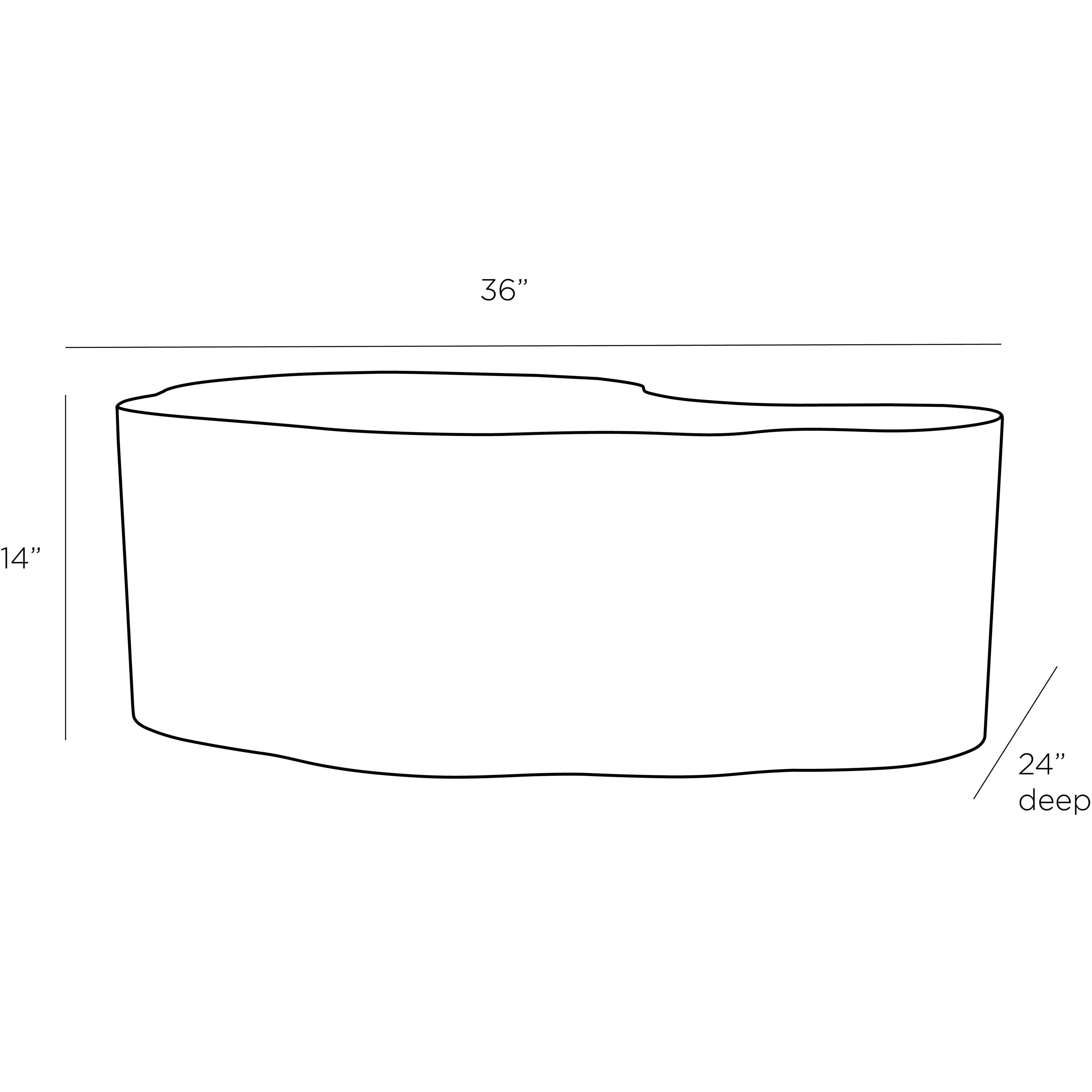 Meadow 36 X 12 inch Moss Coffee Table