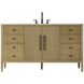 Blakely 60 X 34 inch Linen Oak Bathroom Vanity Cabinet